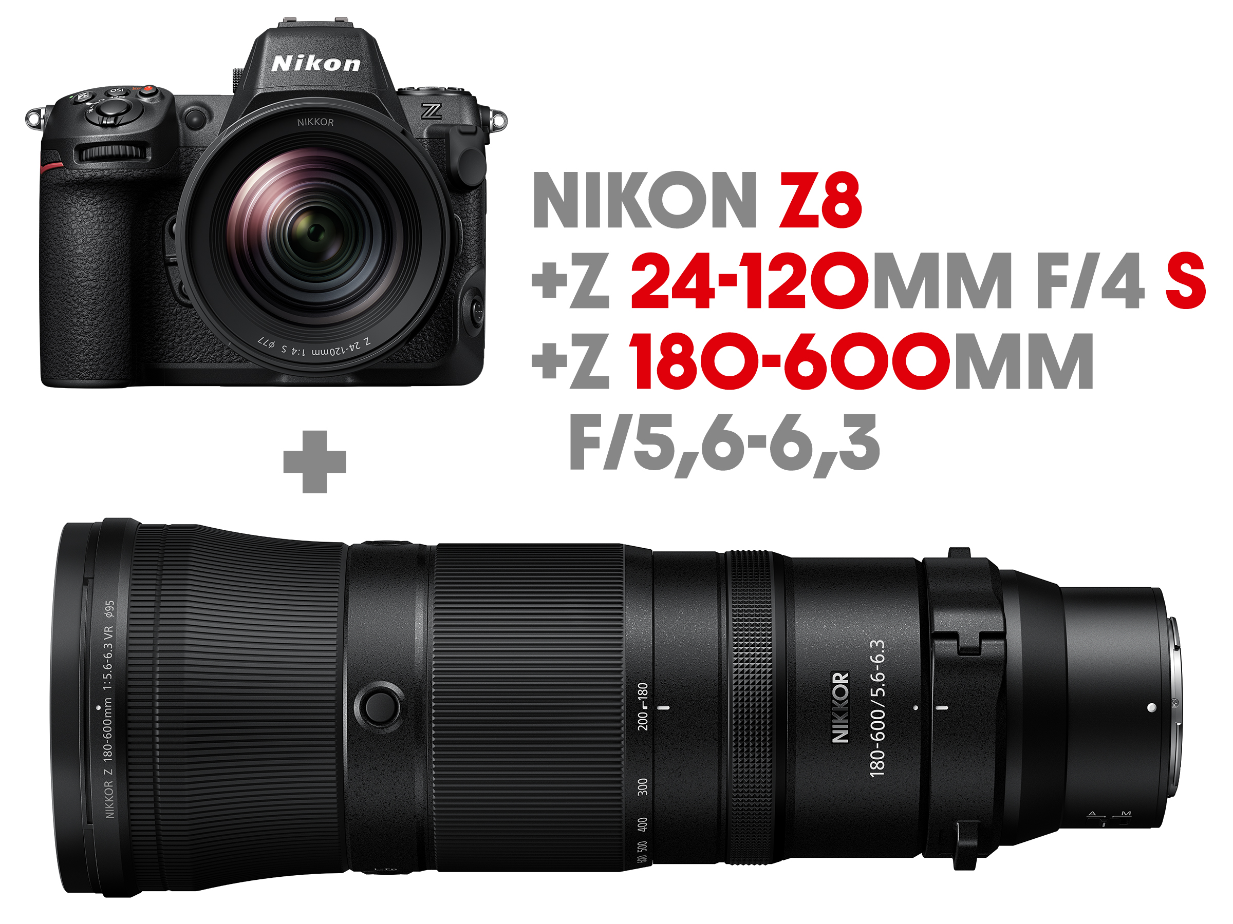 Nikon Z8 Kit 24-120/4 S +180-600mm/5.6-6.3 VR |Horizon Tracker Bundle