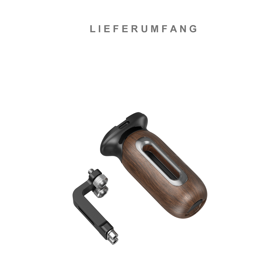 SmallRig 5237 Seitlicher Holzgriff mit 1/4"-20 Schrauben