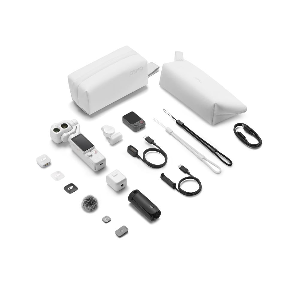 DJI Osmo Pocket 4P Vlog Combo Pearl White