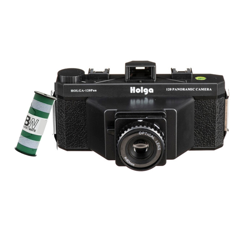 HOLGA 120N Set black, Kamera inkl. B+W Film