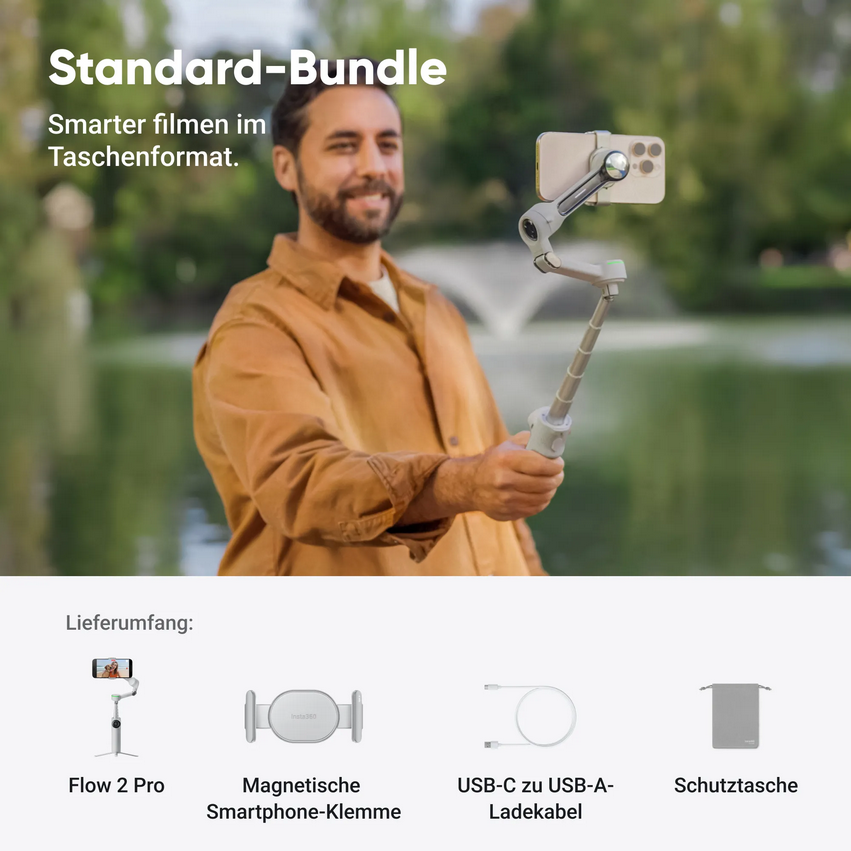 Insta360 Flow 2 Pro Standard Bundle Stone Gray