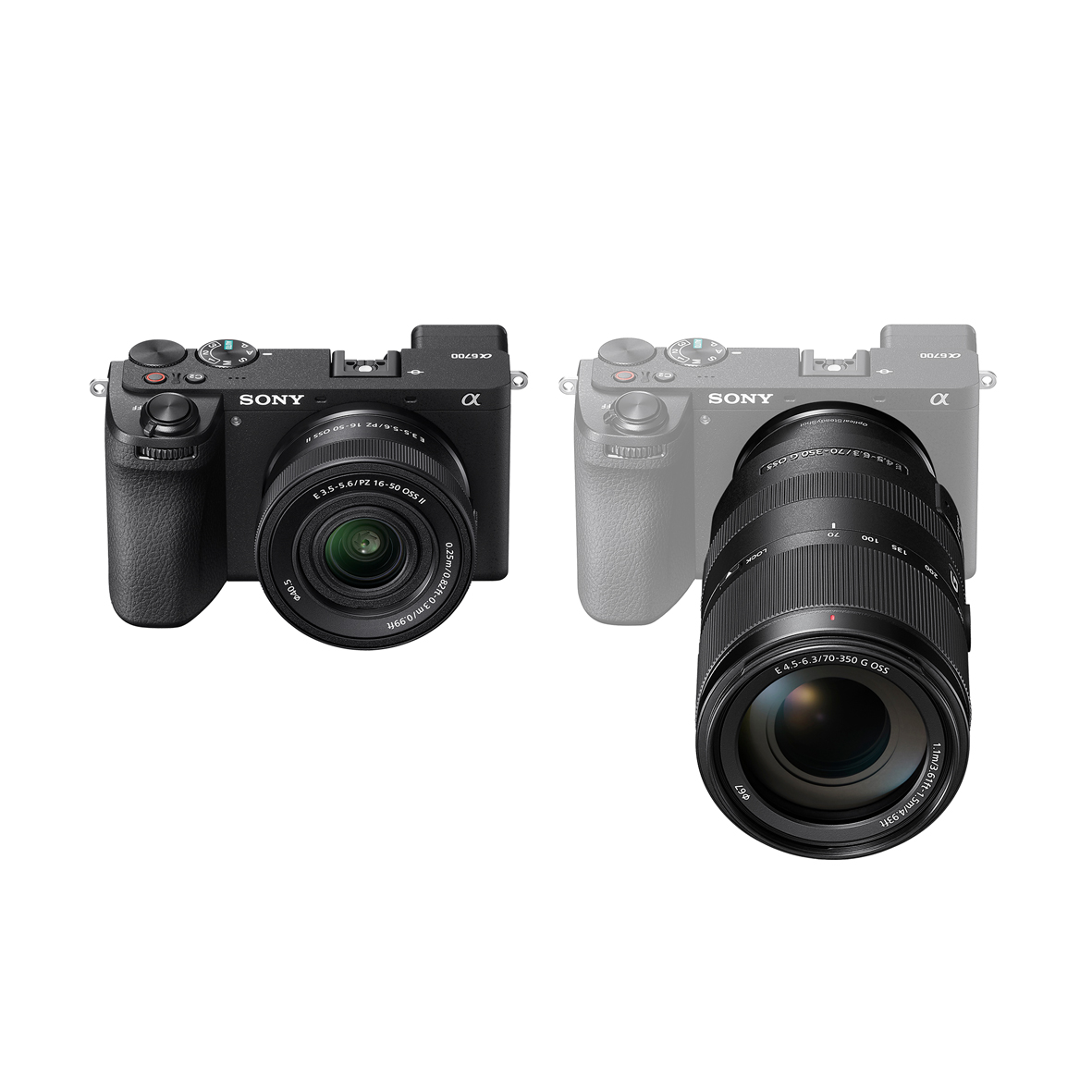 Sony Alpha ILCE-6700 Kit SEL1650II+SEL70350G schwarz Wildlife-Bundle