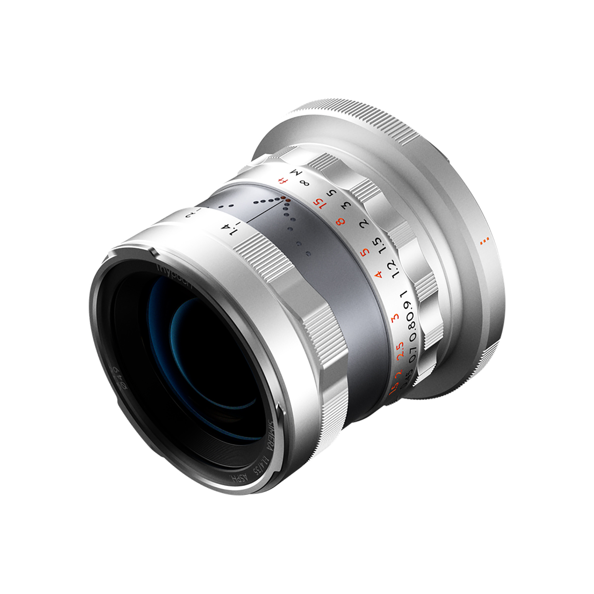 THYPOCH Full-frame Photography Lens Simera 35mm f1,4 for  Canon RF Mount sil