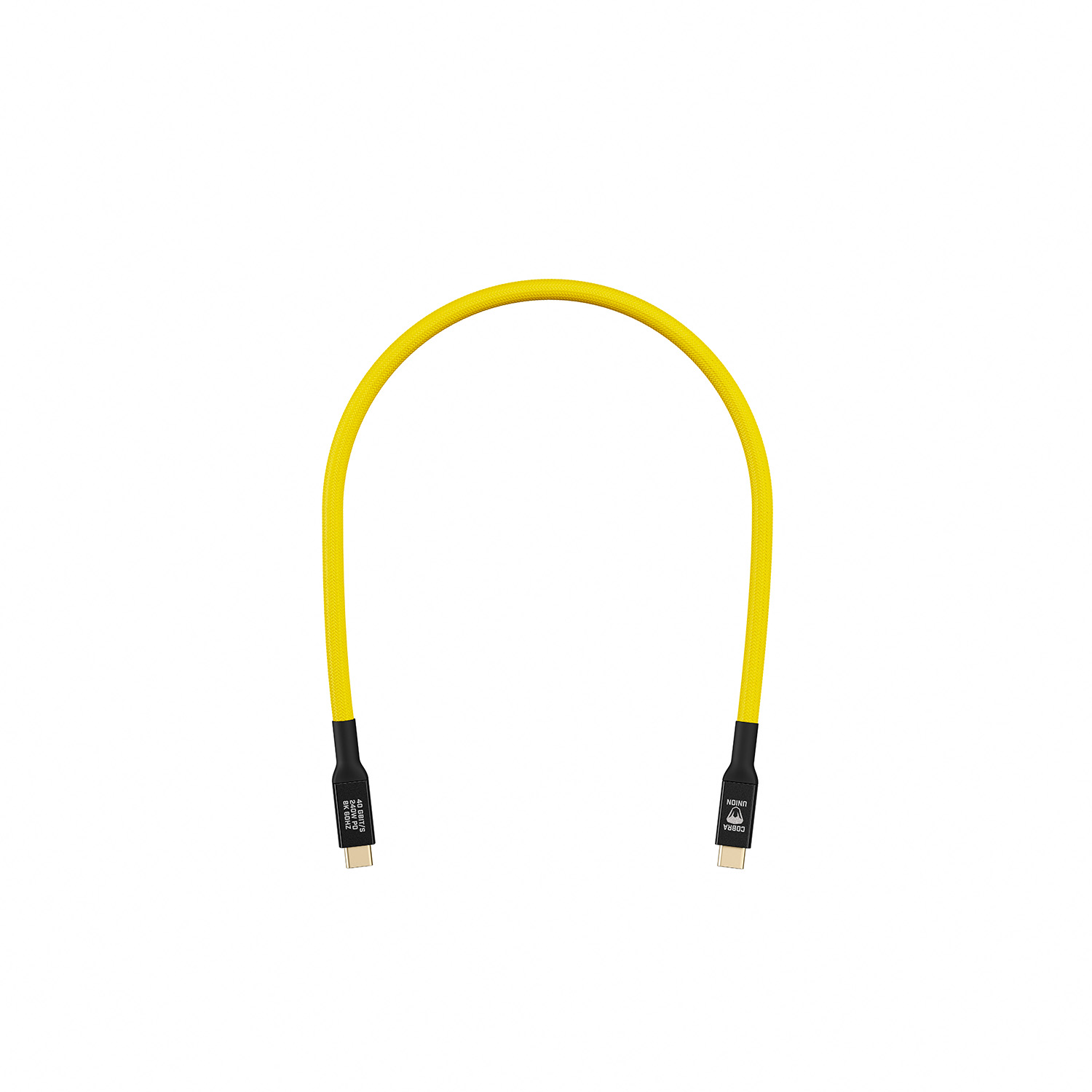 Cobra Union USB-C Kabel Gelb 40G 0,3m gerade