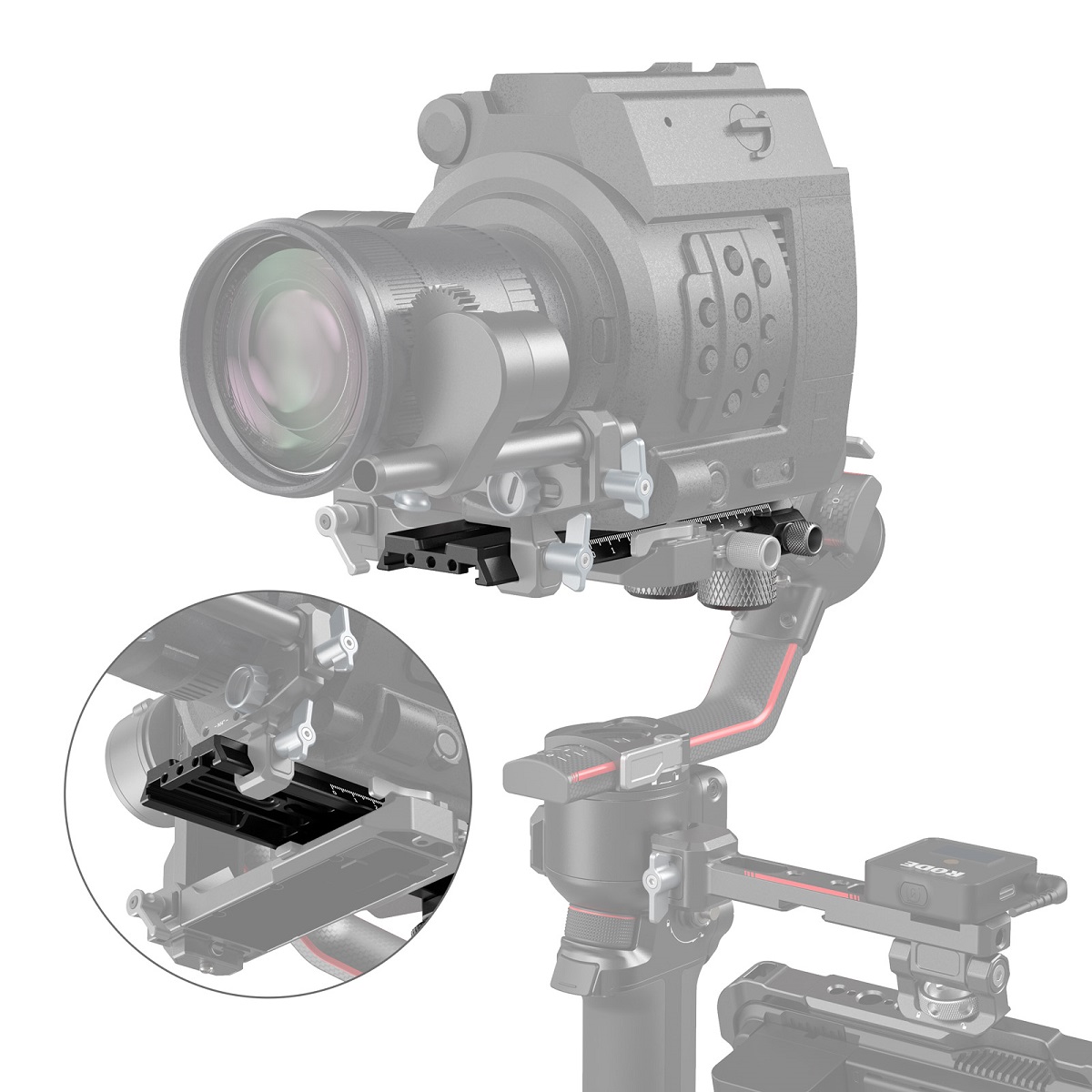 SmallRig 3031B Erweiterte QR-Platte für DJI RS 2 / Ronin-S / RS 3 / RS 3 Pro