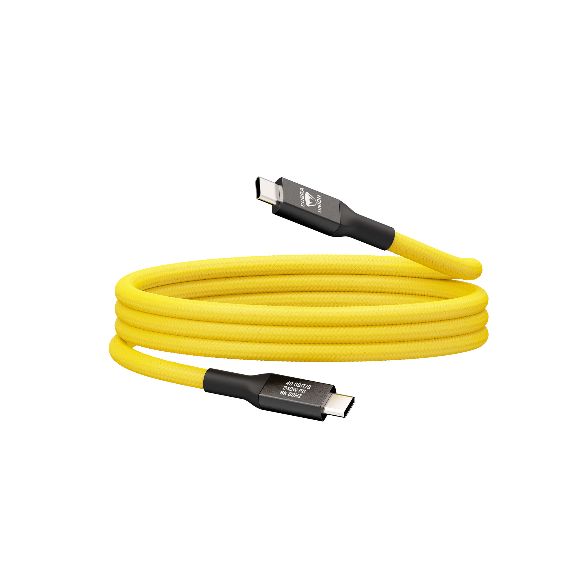Cobra Union USB-C Kabel Gelb 40G 1,2m gerade