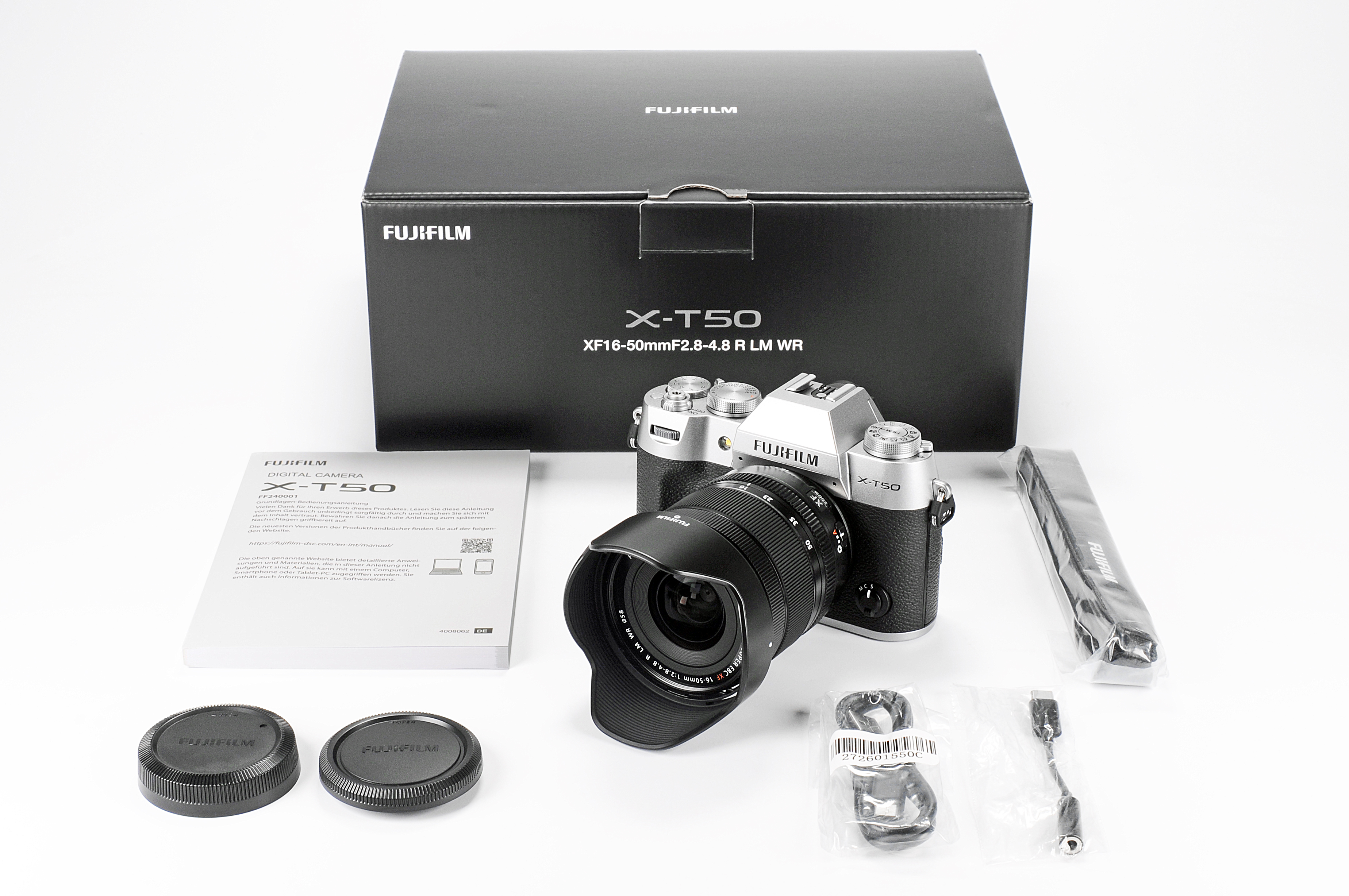 Fujifilm X-T50 Kit XF 16-50 Silber - Rückläufer