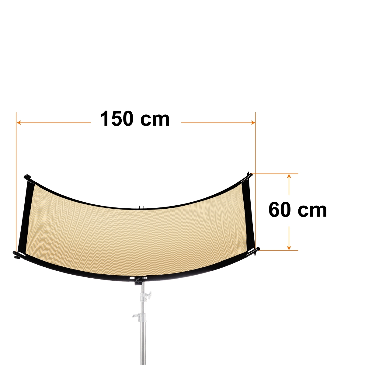 Walimex pro 3in1 Reflektor Halfpipe, konkav 150x60