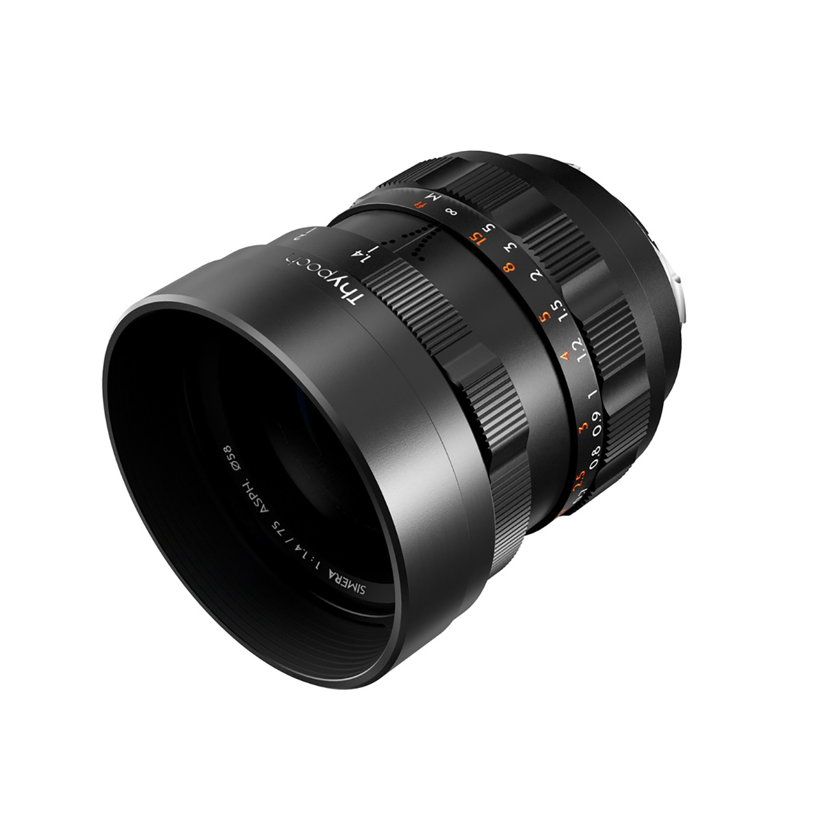 THYPOCH Full-frame Photography Lens Simera 75mm f1,4 for Leica M Mount,black