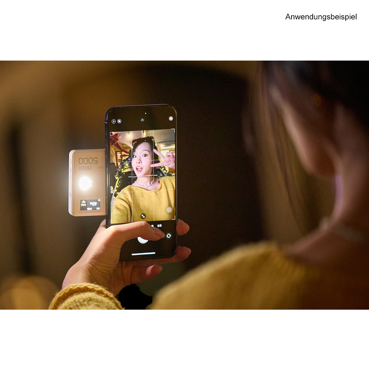 Godox MA5R weiß, RGB-Panel-Licht und Powerbank
