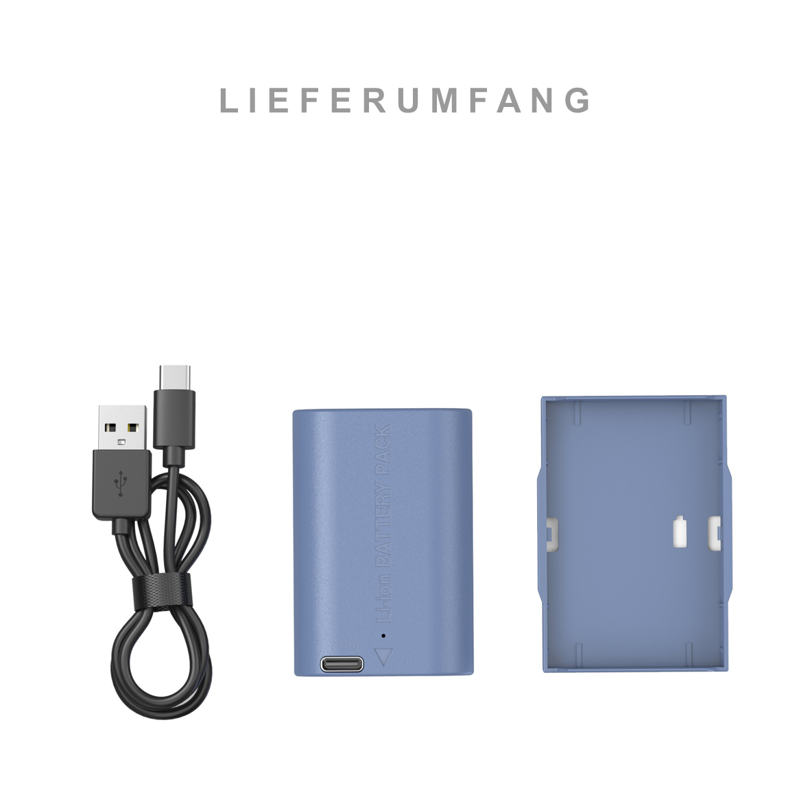 SmallRig 5406 Kamera Akku für Canon LP-E6P (blau)