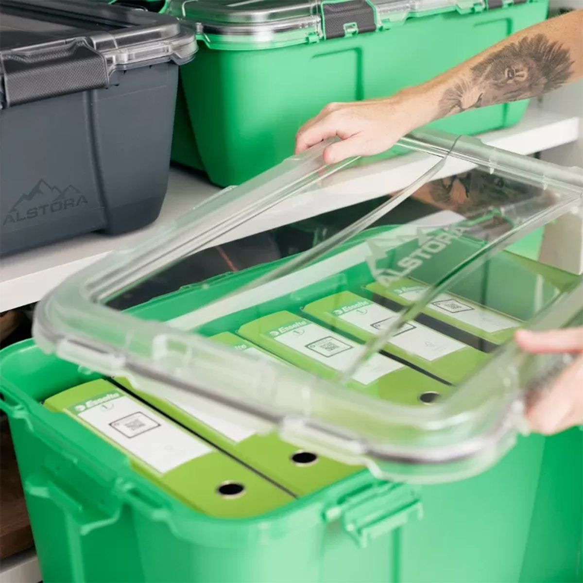 Alstora Container Box 19L Stein-Grau