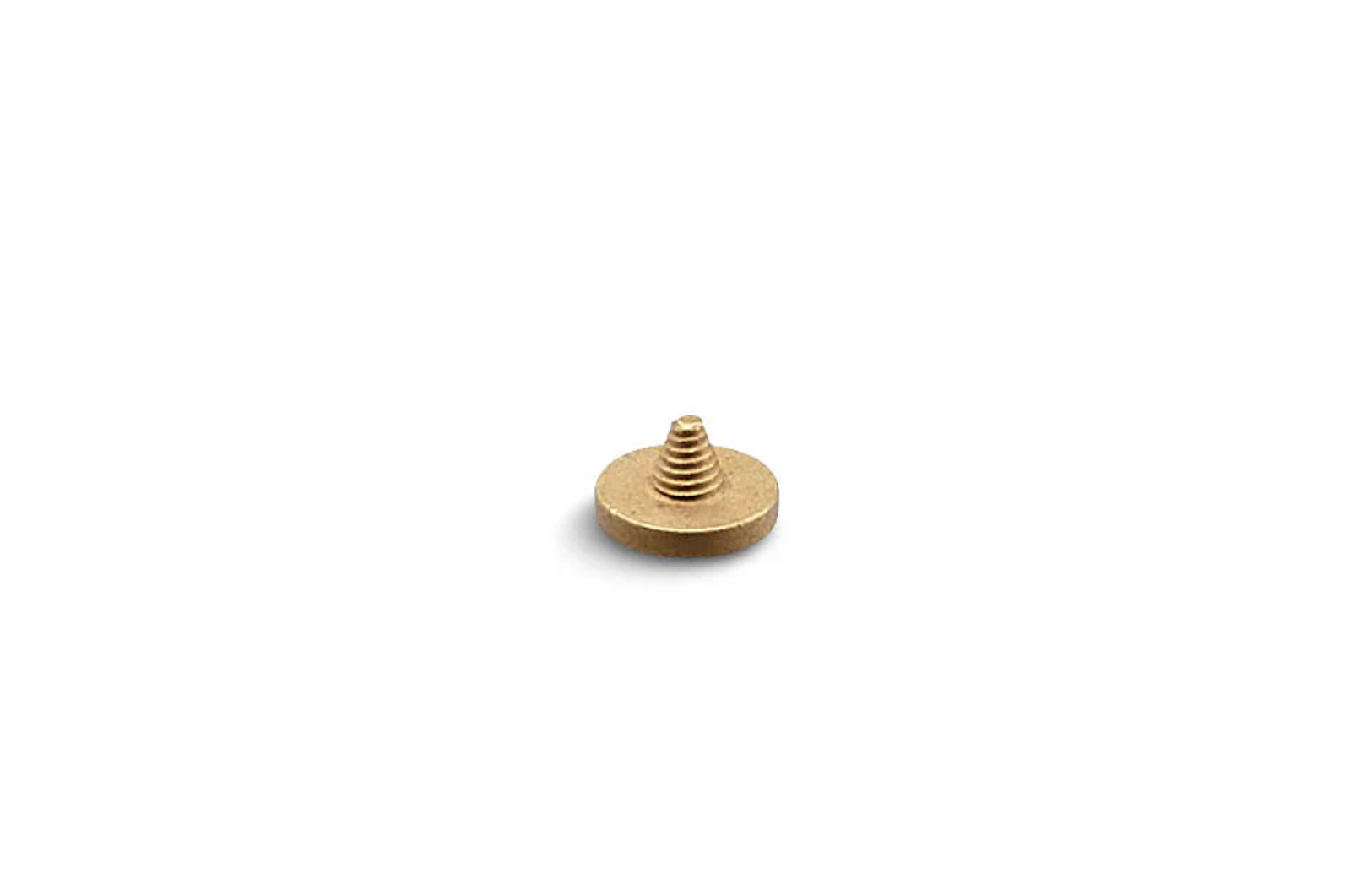 Squarehood Shutter Button Hammered/Auslöseknopf gehämmert Brass