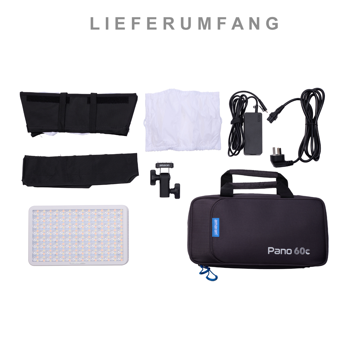 Amaran Pano 60c white Lichtkit (EU) Flächenleuchte