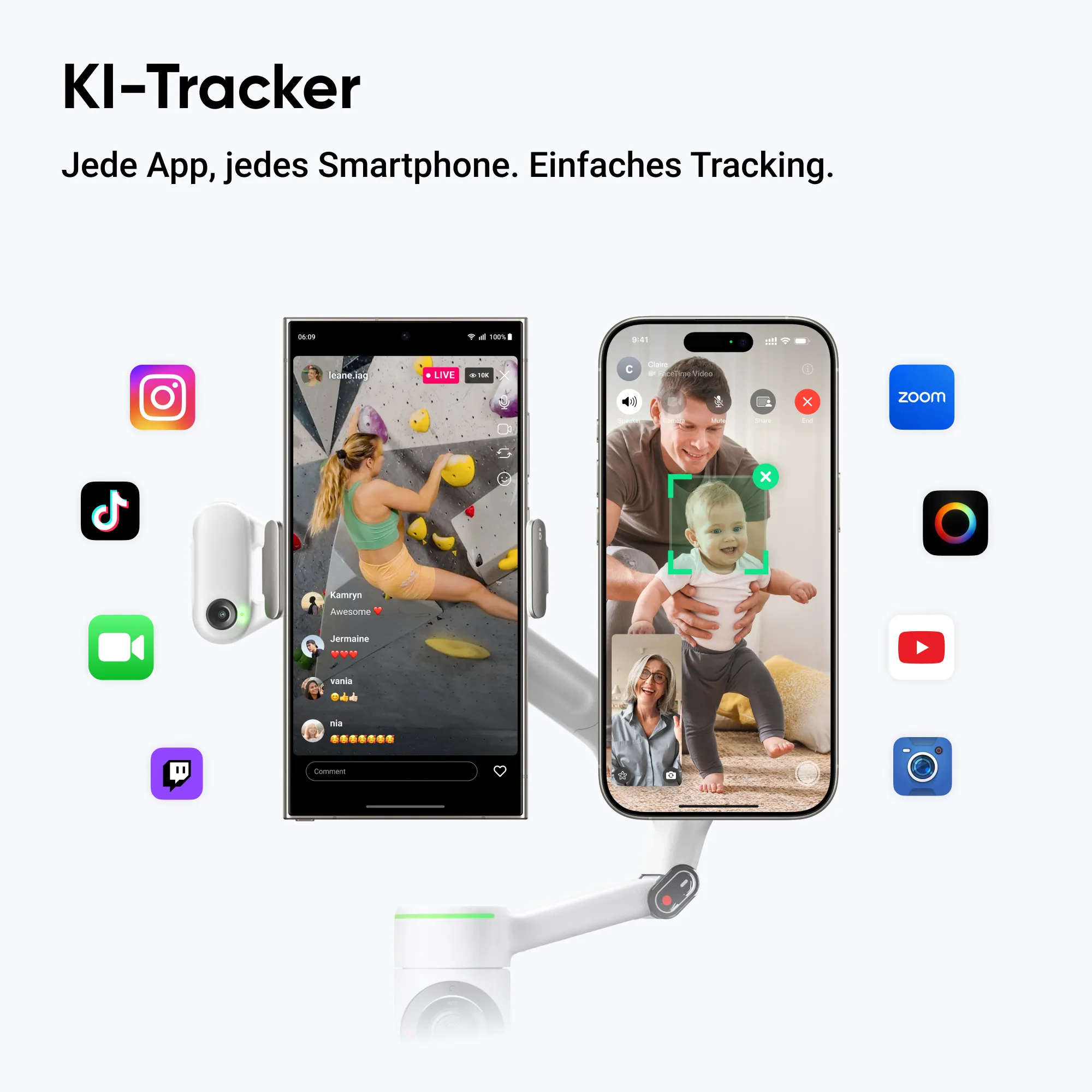 Insta360 Flow 2 Pro AI Tracker Bundle Stone Gray