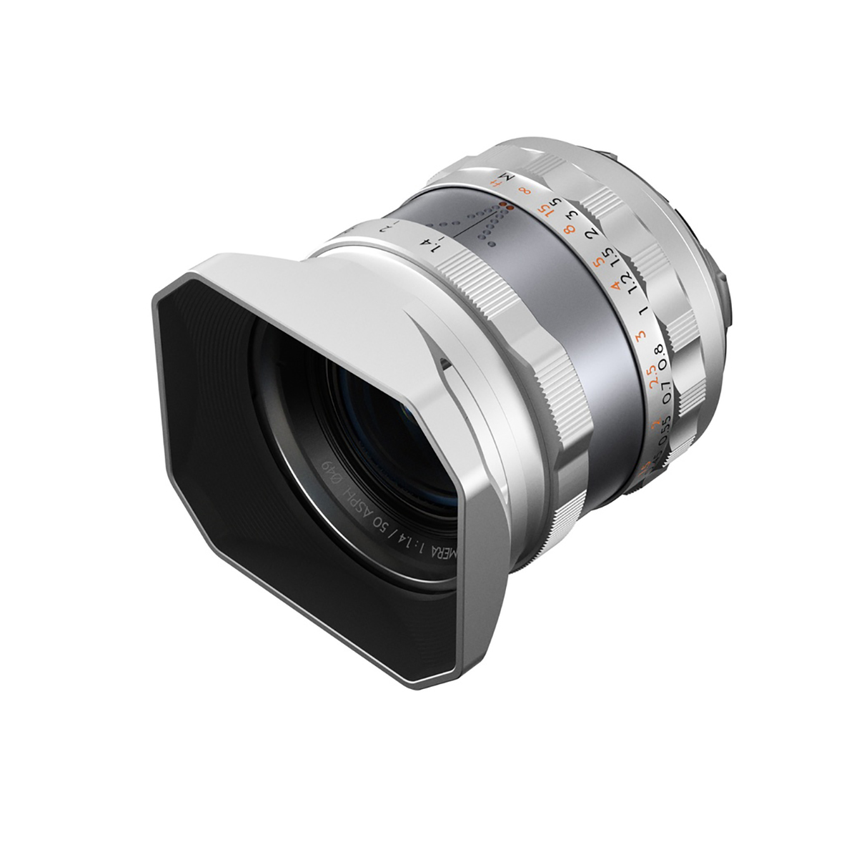 THYPOCH Full-frame Photography Lens Simera 50mm f1,4 for Leica M Mount, silb