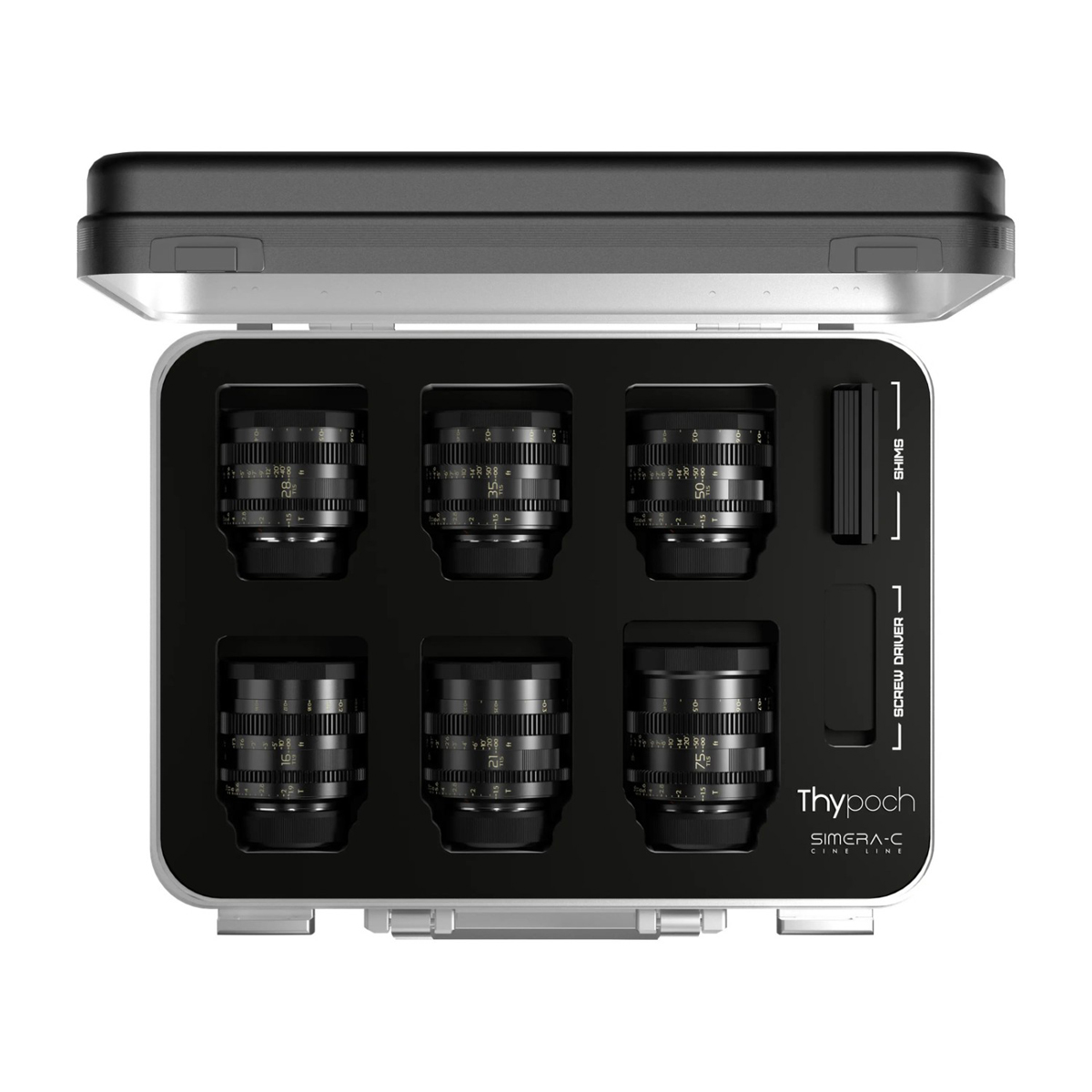THYPOCH Full-frame Cine Lens 6-lens Kit 16/ 21/ 28/ 35/ 50/ 75mm  (M mount)