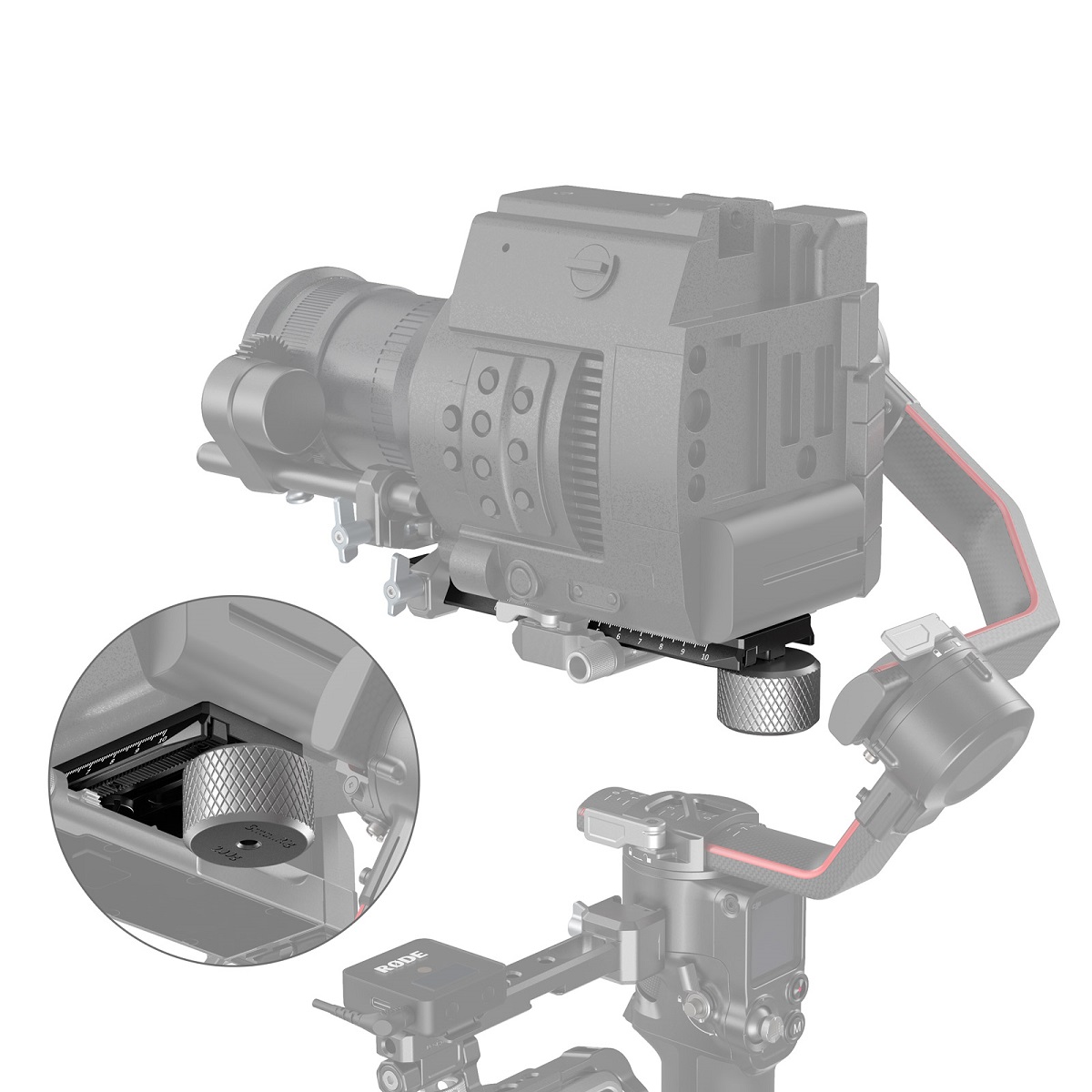 SmallRig 3031B Erweiterte QR-Platte für DJI RS 2 / Ronin-S / RS 3 / RS 3 Pro