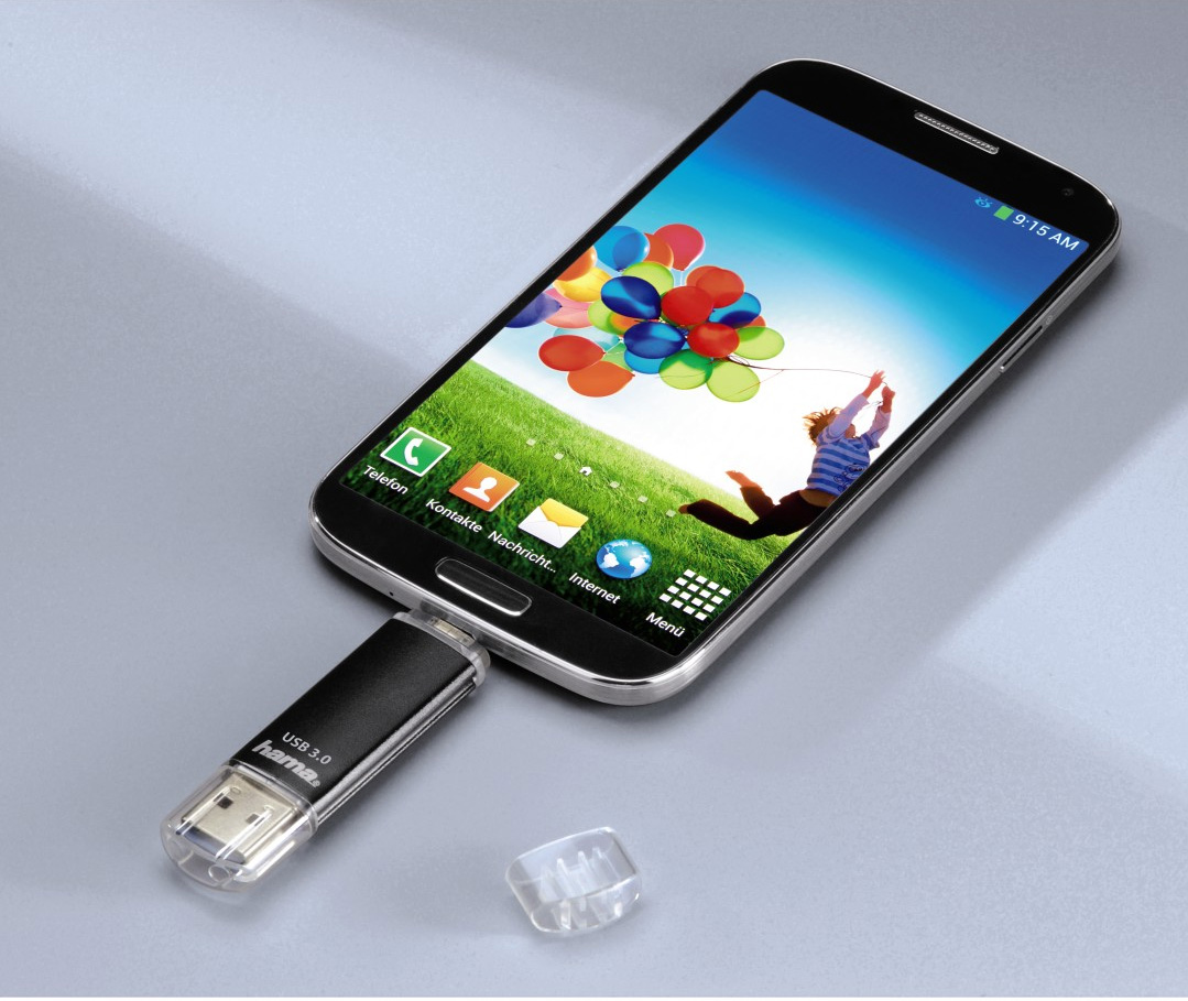 Hama FlashPen Laeta Twin USB 3.0 32 GB 40MB/s schwarz USB-Stick