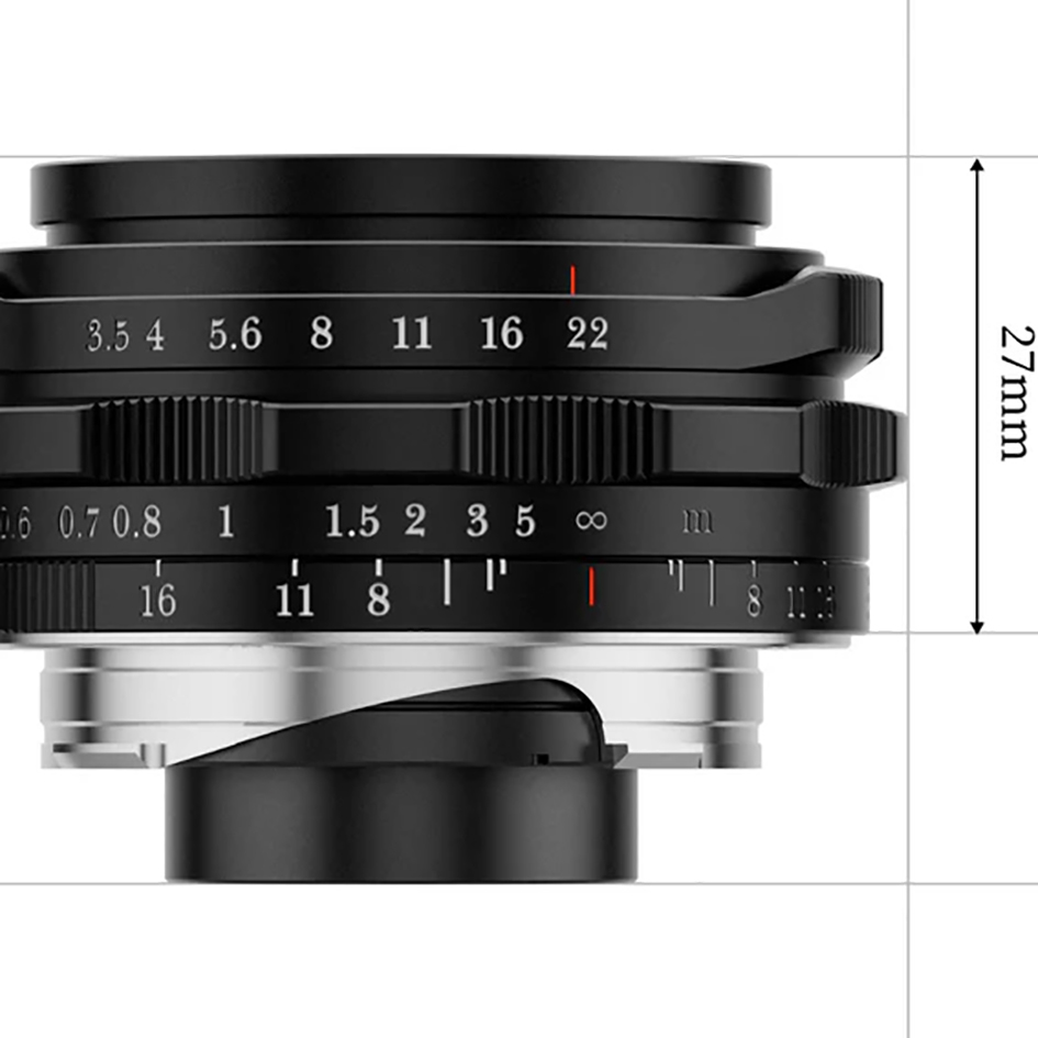 THYPOCH Ksana 21mm f/3,5 with Lens Hood (Leica M, Silver)