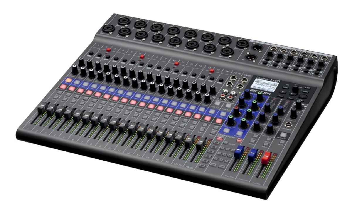 Zoom LiveTrak L-20, schwarz digitales Mischpult