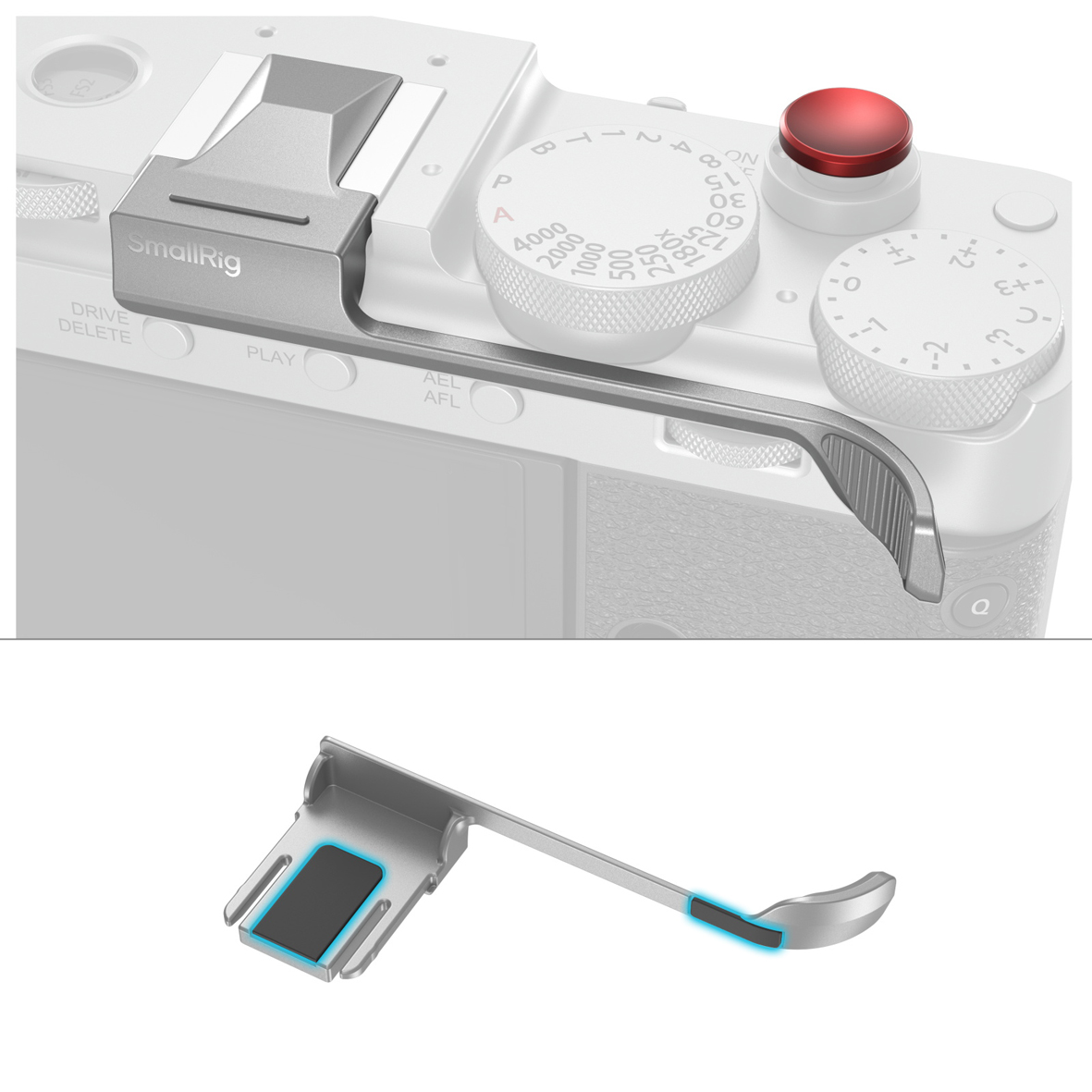 SmallRig 5451 Thumb Grip silver für Fujifilm X-E-5