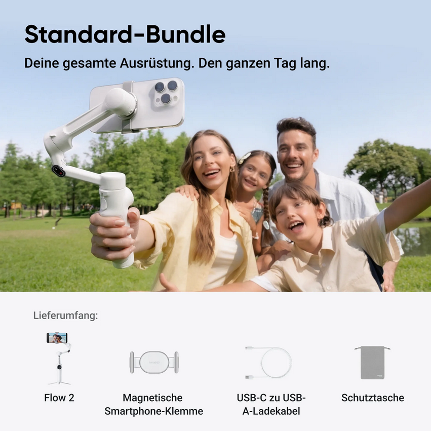 Insta360 Flow 2 Standard Bundle Summit White