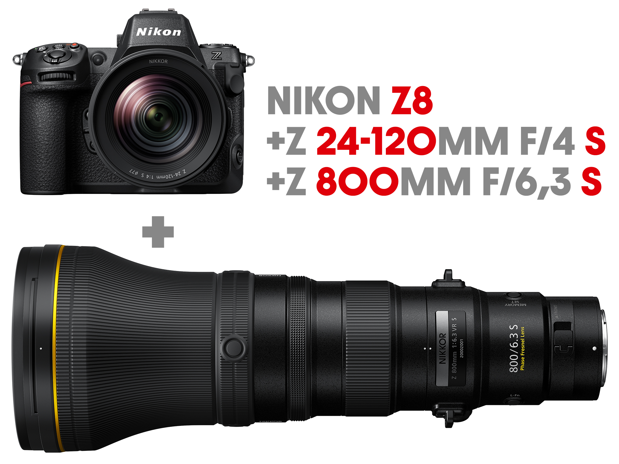 Nikon Z8 Kit 24-120/4 S + 800mm/6.3 VR S | Ultimate Reach Bundle