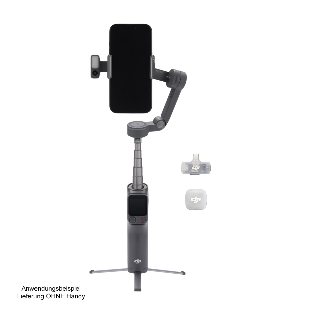 DJI OSMO Mobile 8P Creator Combo, Gimbal mit Multif.-Modul+Mic Mini+Ladeg.