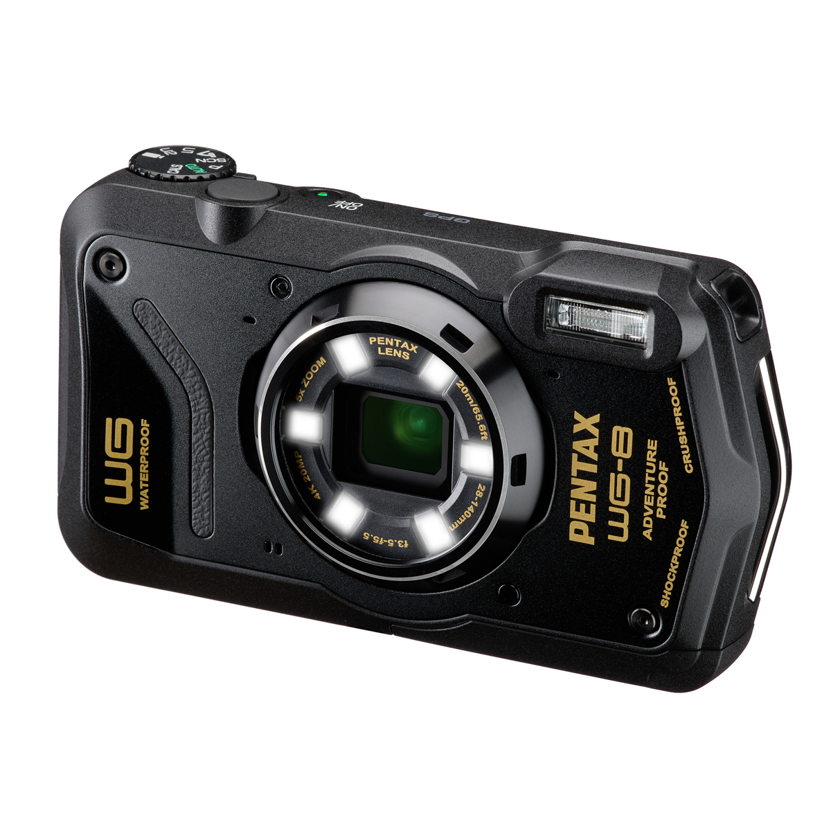 Pentax WG 8 schwarz Digitalkamera