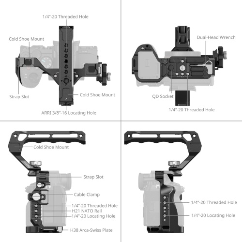 SmallRig 3668C Cage Kit für Sony Alpha 7R V /  7 IV / 7S III / 7 V