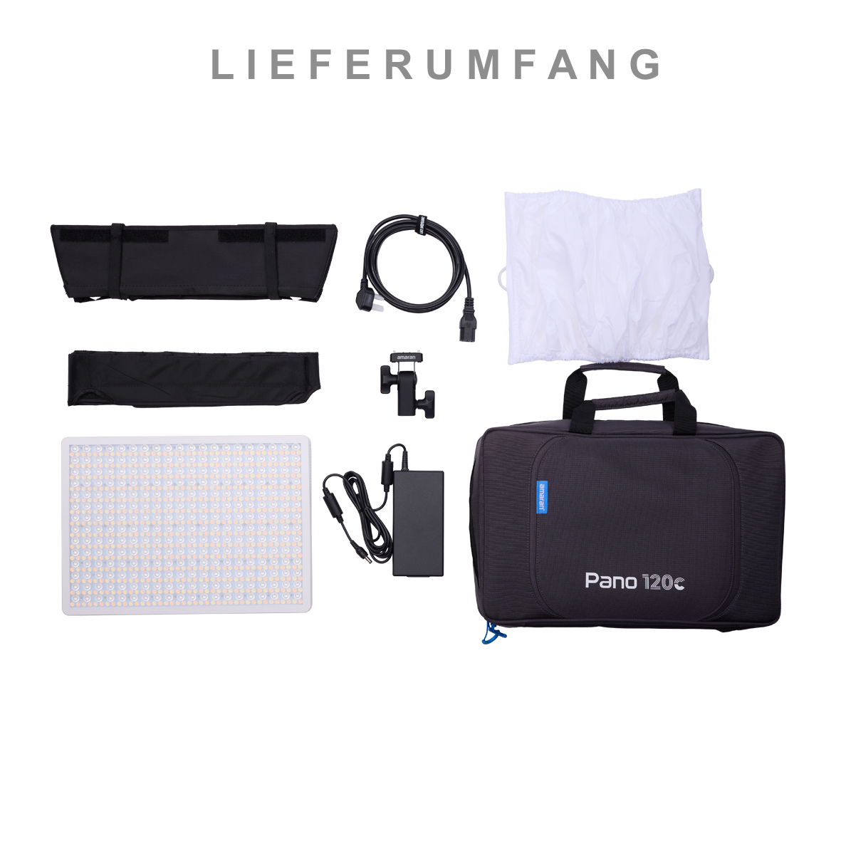 Amaran Pano 120c white Lichtkit (EU) Flächenleuchte
