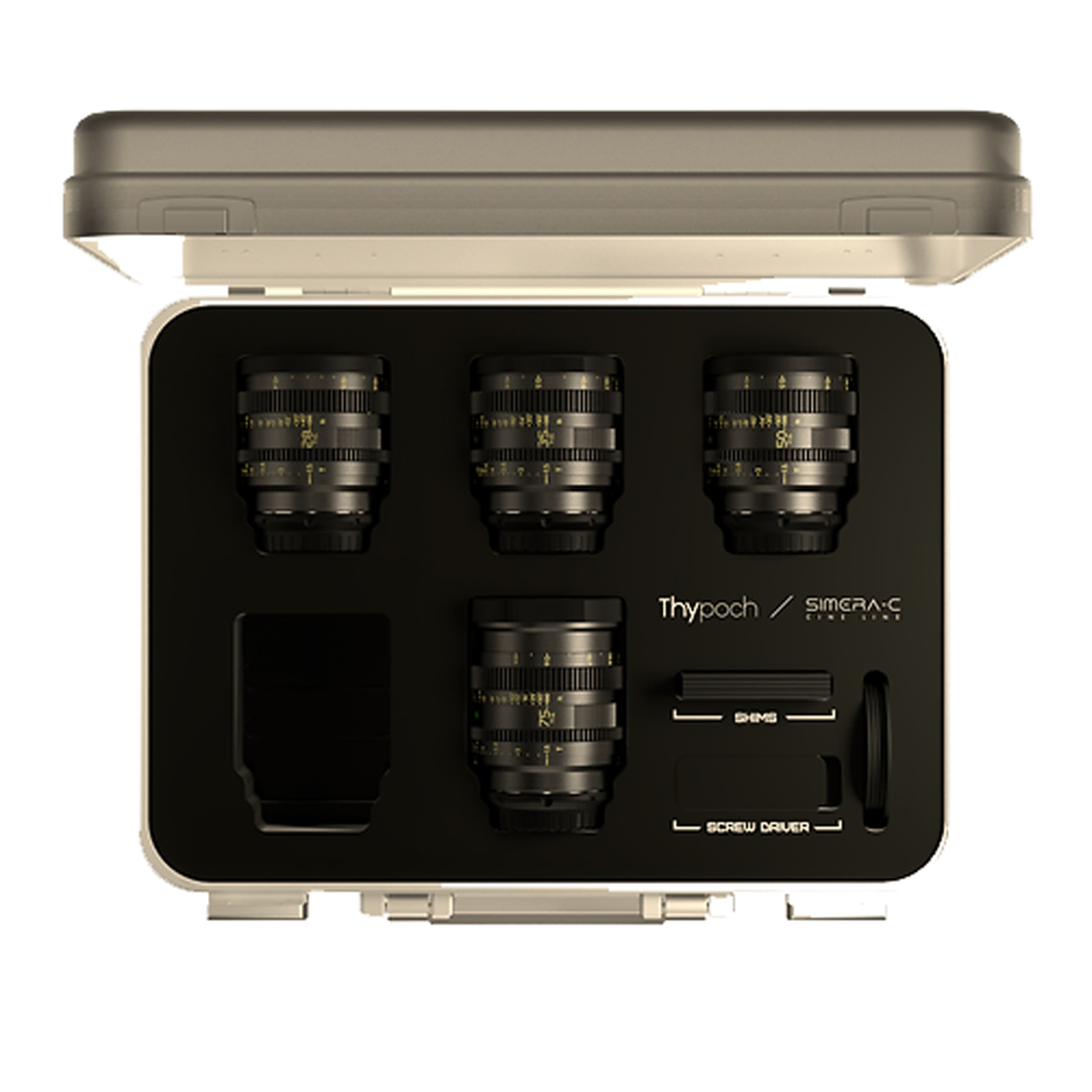 THYPOCH Simera-C 4-Lens Kit 28/35/50/75mm T1,5 FF Prime Cine Lens
