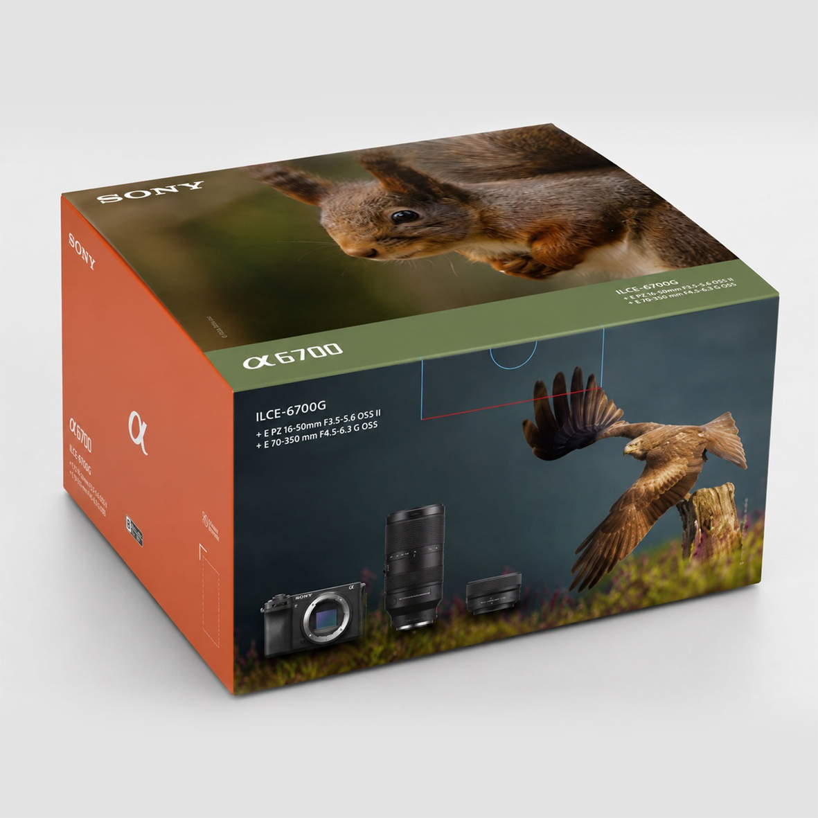 Sony Alpha ILCE-6700 Kit SEL1650II+SEL70350G schwarz Wildlife-Bundle
