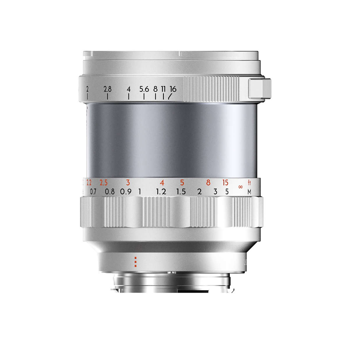 THYPOCH Full-frame Photography Lens Simera 75mm f1,4 for Leica M Mount,silb