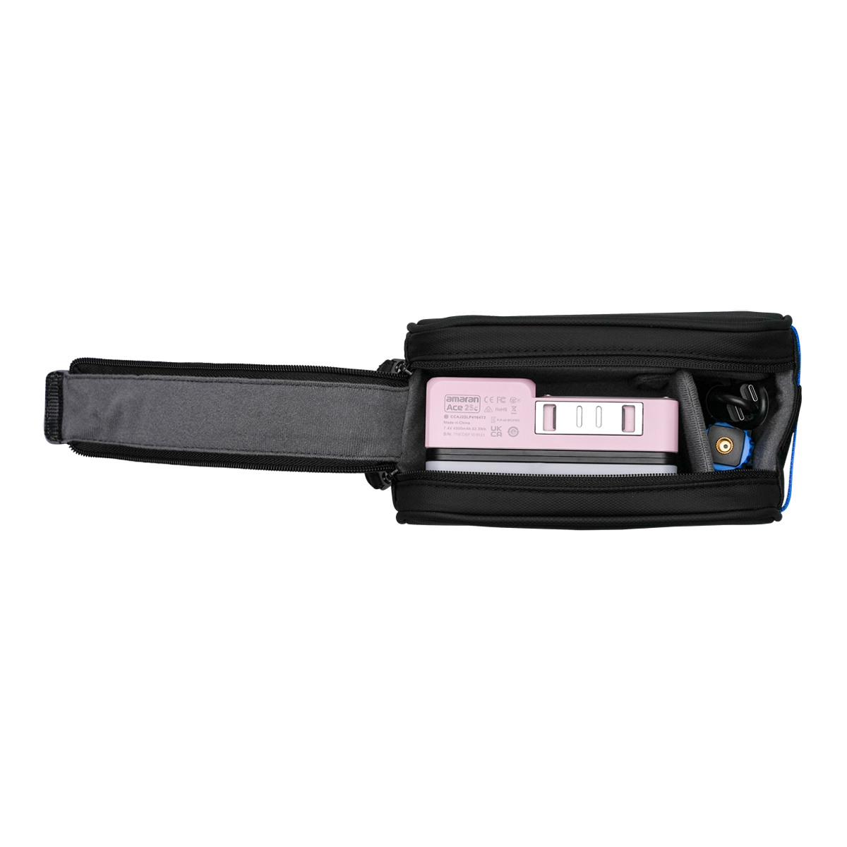 Amaran Ace 25c Pink Kit RGBWW-LED Kameraleuchte+Grid+Mini-Stativ+Tasche