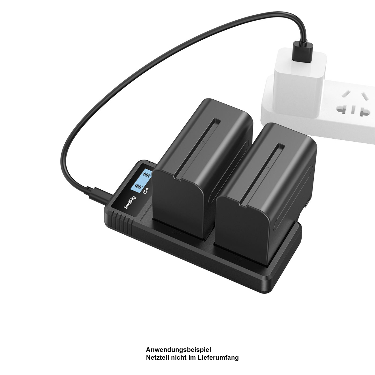 SmallRig 3823 NP-F970 2x Akku und Ladegerät Kit