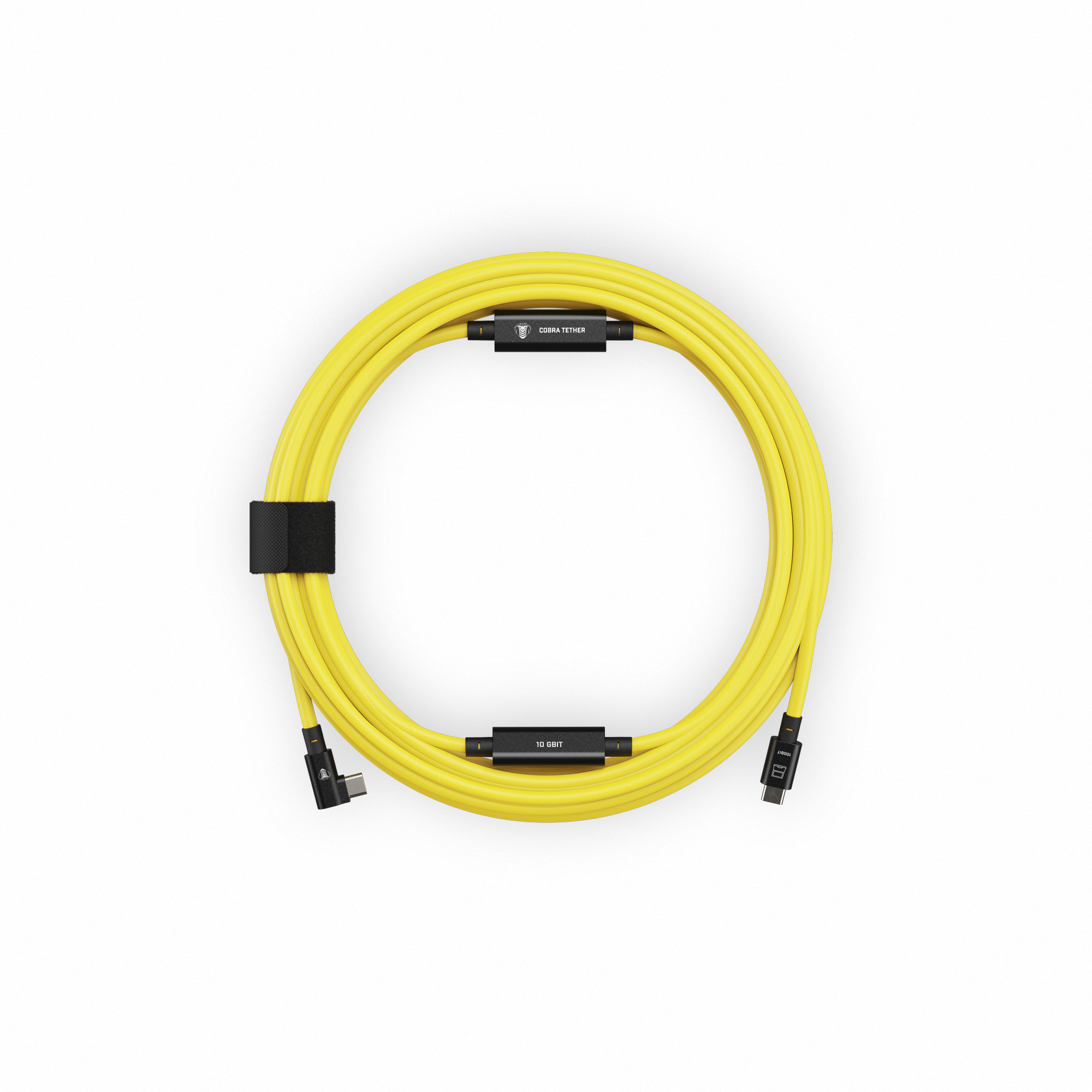 Cobra Union USB-C Kabel 10m winkel gelb