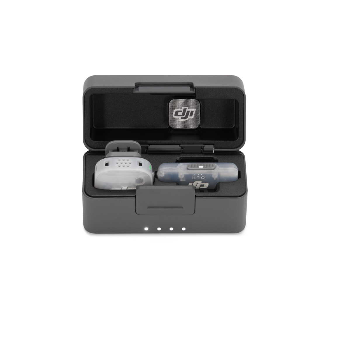 DJI MIC Mini 2S (1 TX+1 Mobile RX+Charg. Case), Empfänger, Sender, Ladeschale