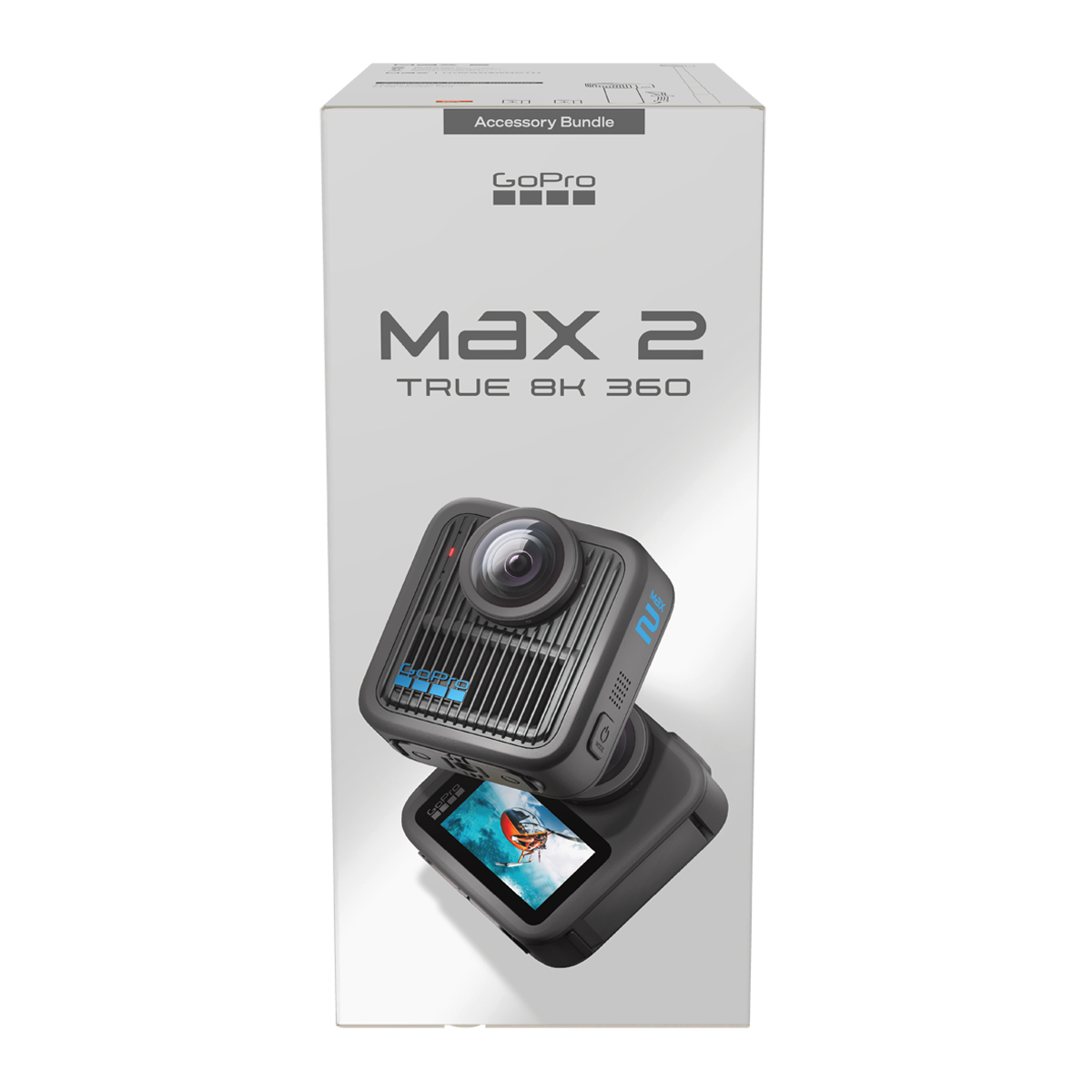 GoPro MAX2 Black Accessory Hard Bundle Actioncam, 2x Akkus, 64GB microSD-Karte