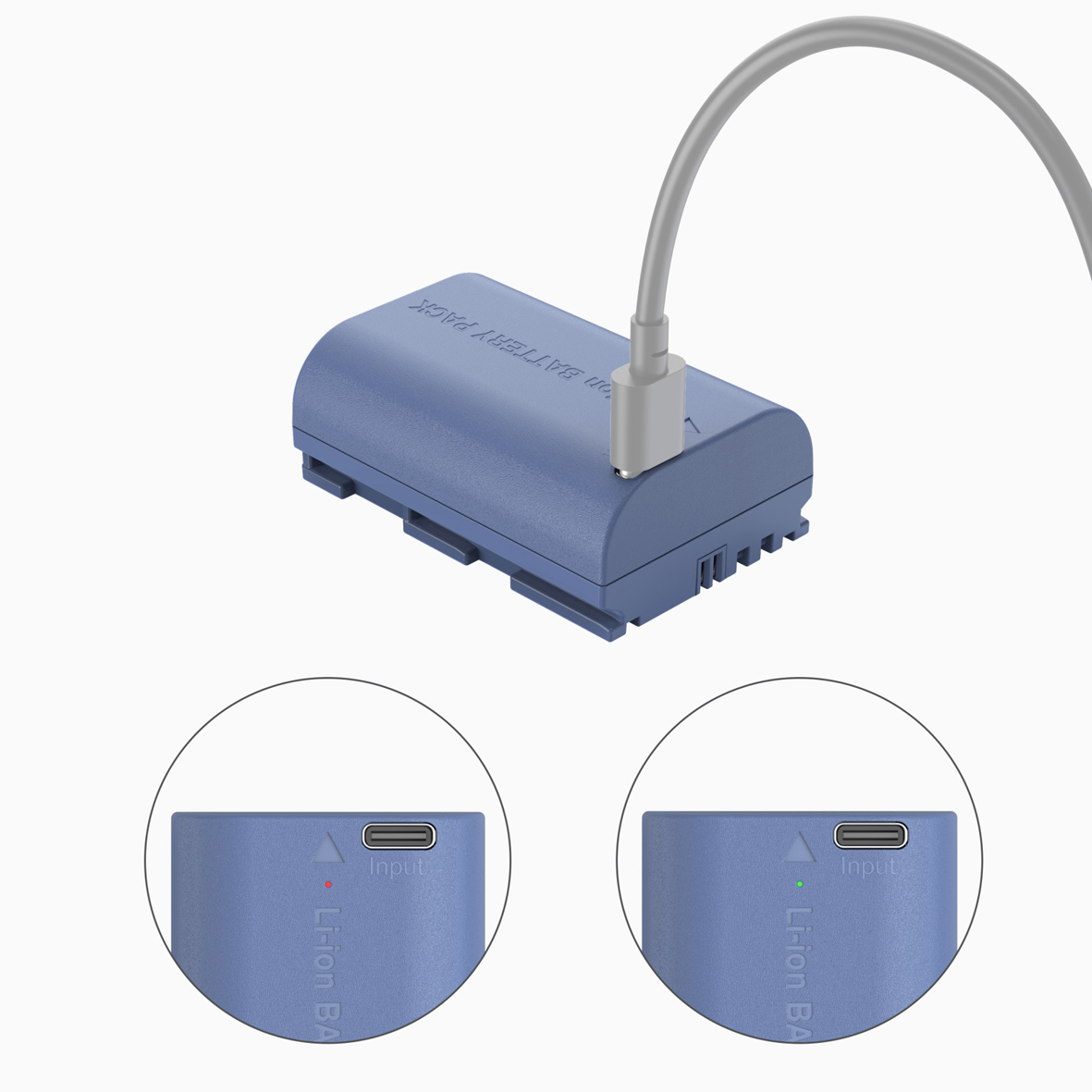 SmallRig 5406 Kamera Akku für Canon LP-E6P (blau)