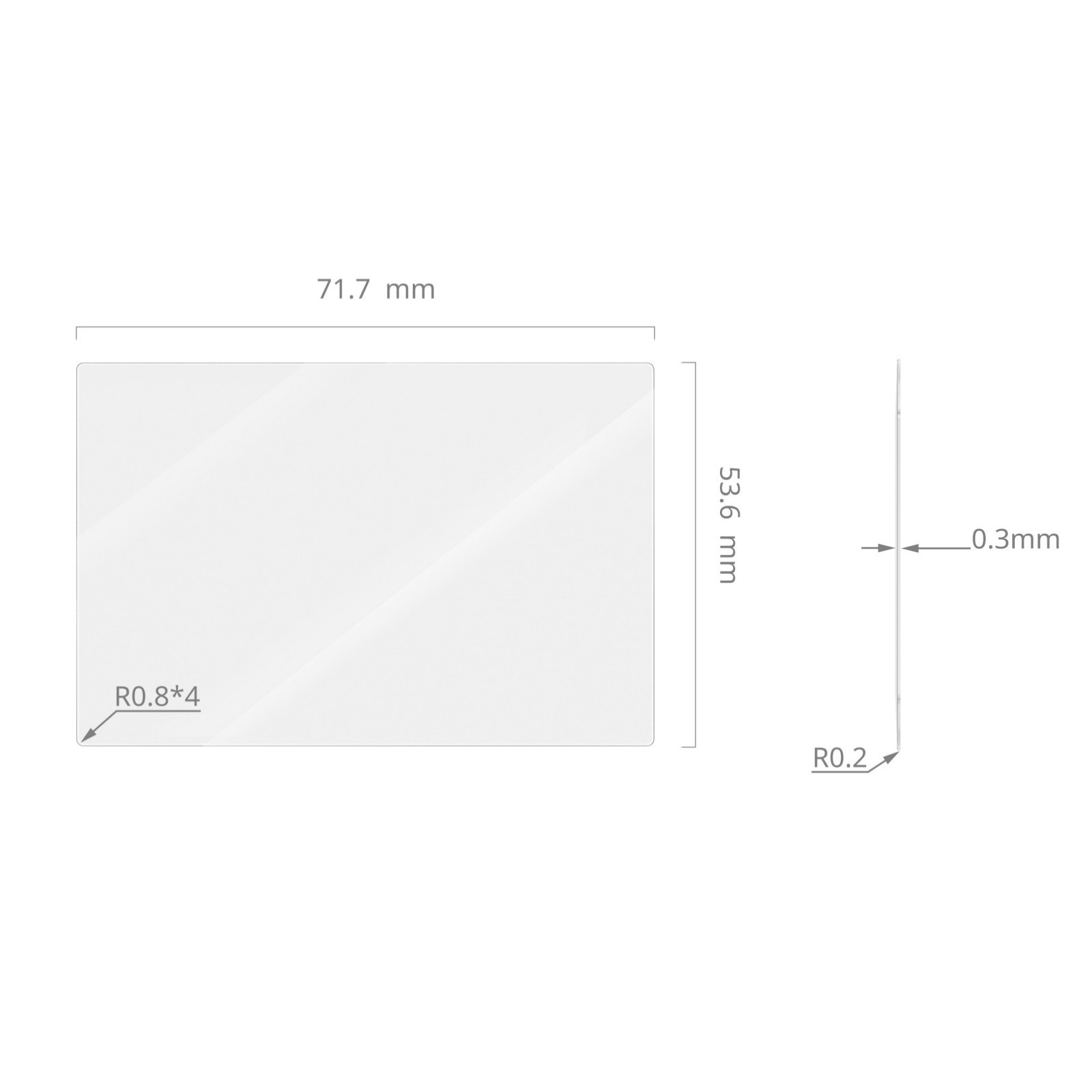 SmallRig 5805 Displayschutz für EOS R6, R6 Mark II/III, R7