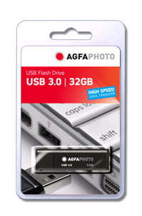AgfaPhoto USB-Stick 32 GB, USB 3.0 schwarz