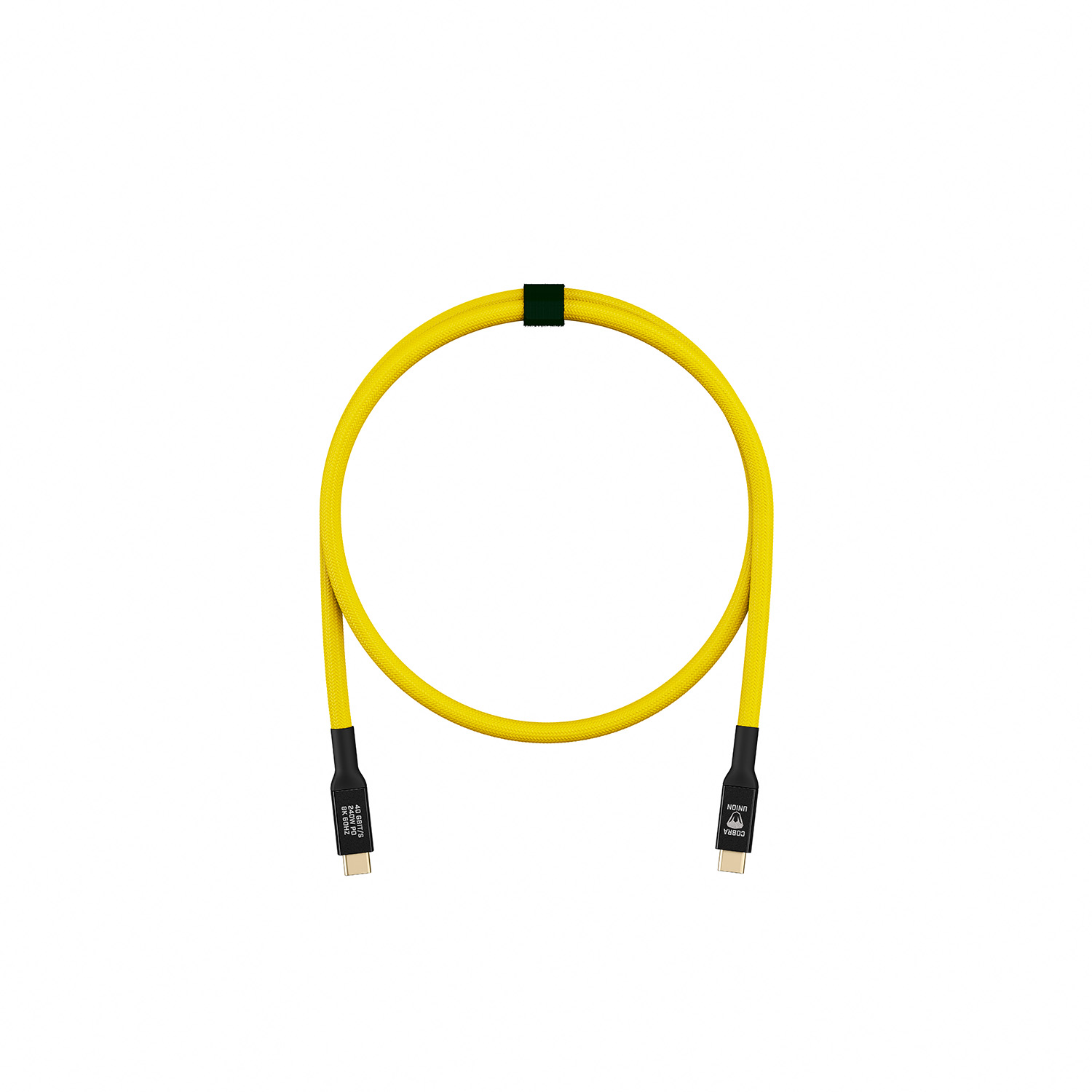 Cobra Union USB-C Kabel Gelb 40G 0,5m gerade