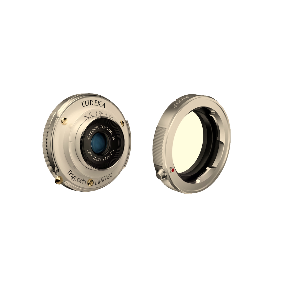 THYPOCH Eureka 28mm f2,8 ASPH Leica M Mount + M-X-Adapter - Pearl White
