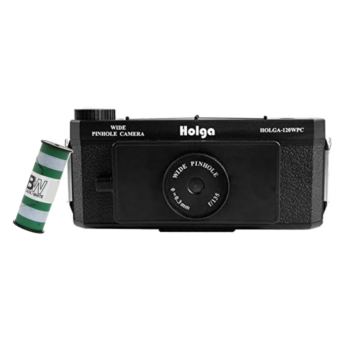 HOLGA 120N Set black, Panoramakamera inkl. B+W Film