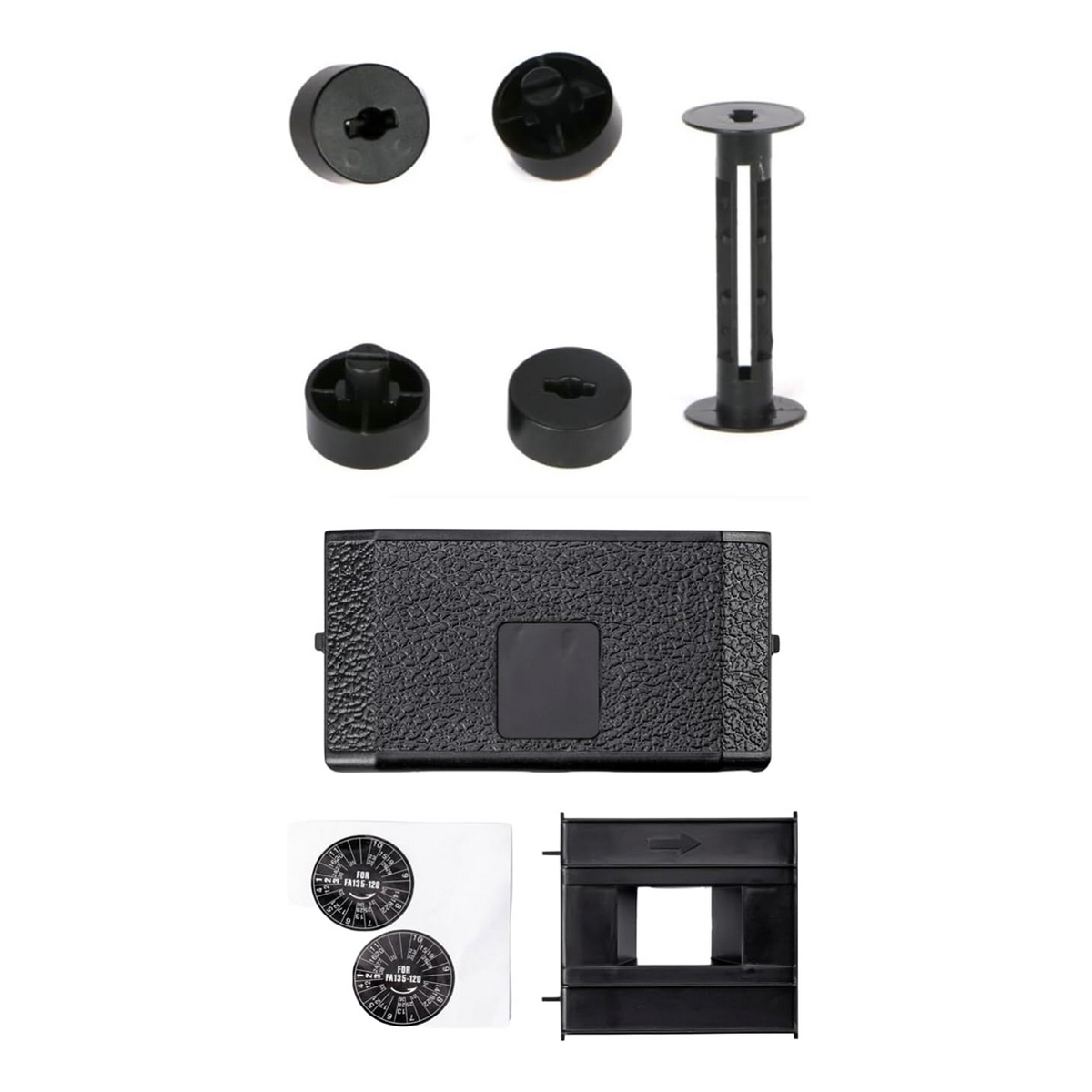 HOLGA Film Adapter 120/135 Set für HOLGA 120 Kameras (Adapterpaar+Deckel+Maske)