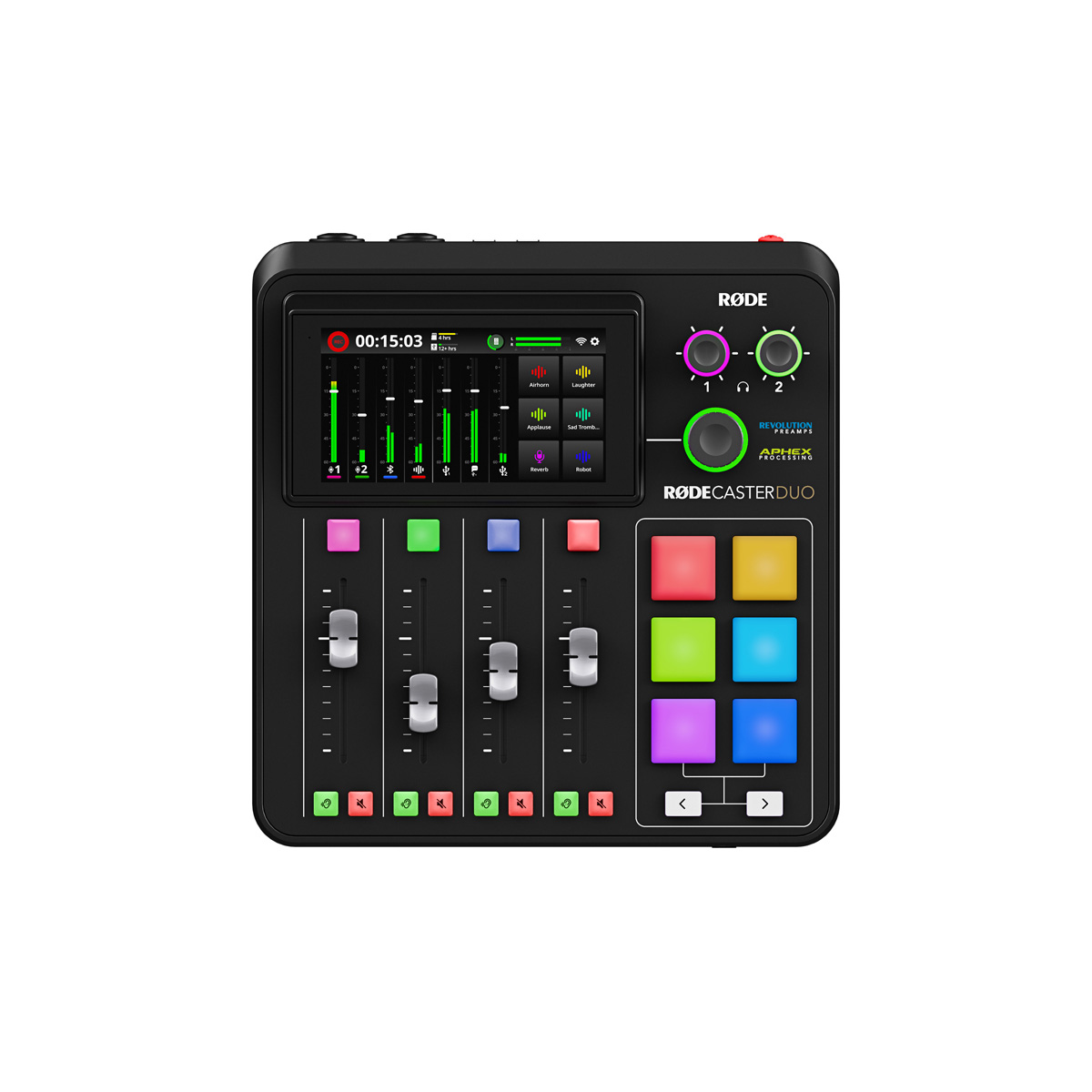 Rode RODECaster Duo black,Podcast-Studio Integrated Audio Production Studio