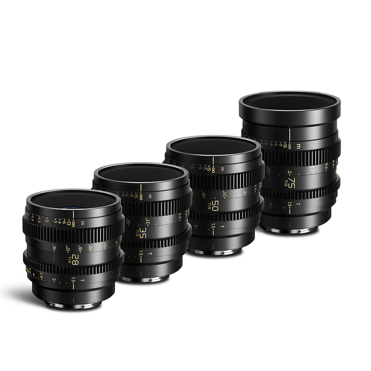 THYPOCH Simera-C 4-Lens Kit 28/35/50/75mm T1,5 FF Prime Cine Lens