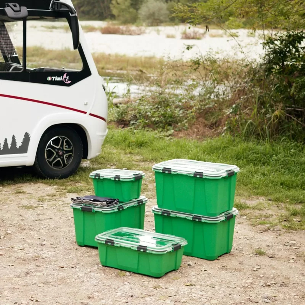Alstora Container Box 19L Stein-Grau